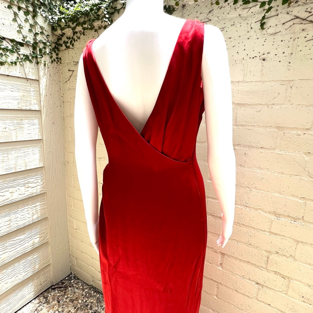Vera Wang Gilded Age Red Gown sz4 - Picture 13 of 16